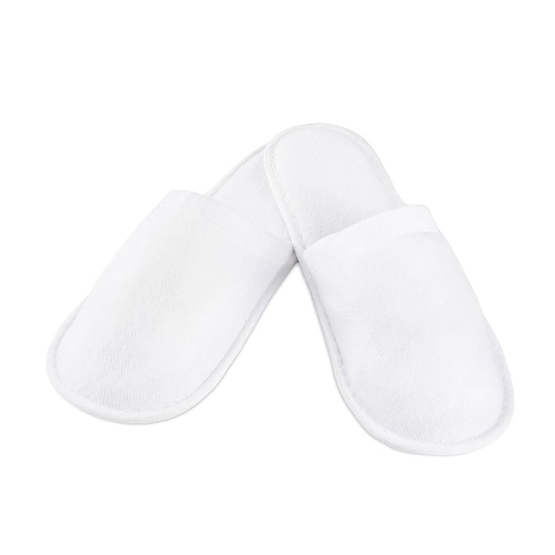 Badeschuhe Frotte Weiss