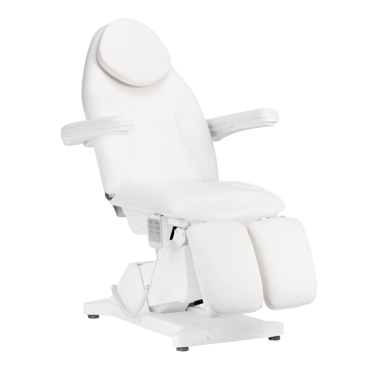 Sillon Basic Pedi 3 Elektrischer Kosmetikstuhl Motoren Weiss