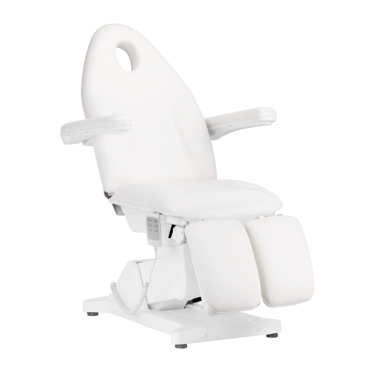 Sillon Basic Pedi 3 Elektrischer Kosmetikstuhl Motoren Weiss