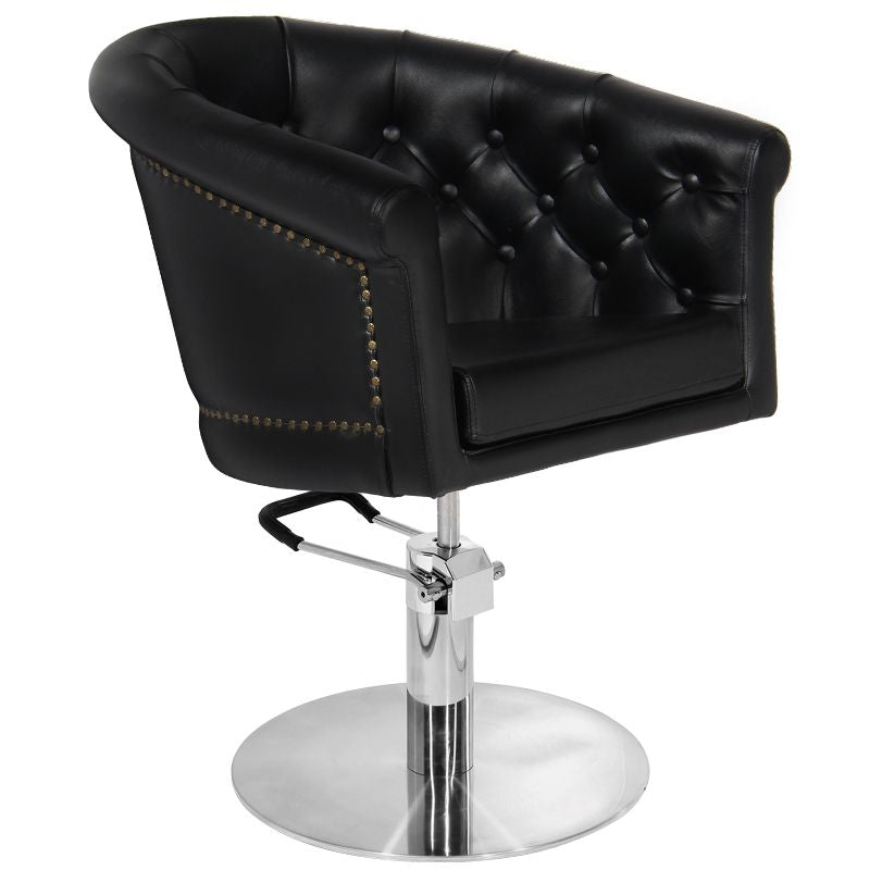 Gabbiano hairdressing chair london black