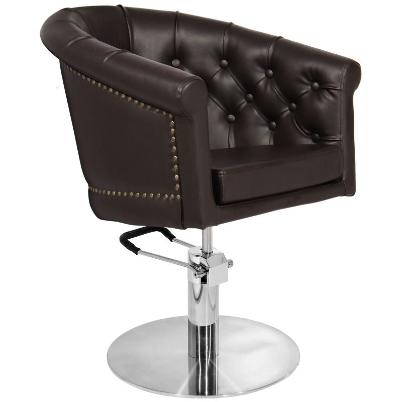 Gabbiano hairdressing chair london brown