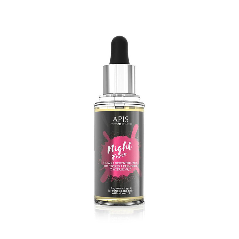 Apis Night Fever aceite regenerador para cutículas y uñas con vitamina E, 30 ml 