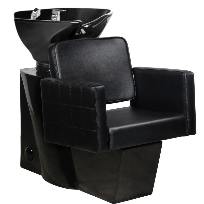 Gabbiano Friseur Waschbecken Ankara Schwarz / Schwarze Schale