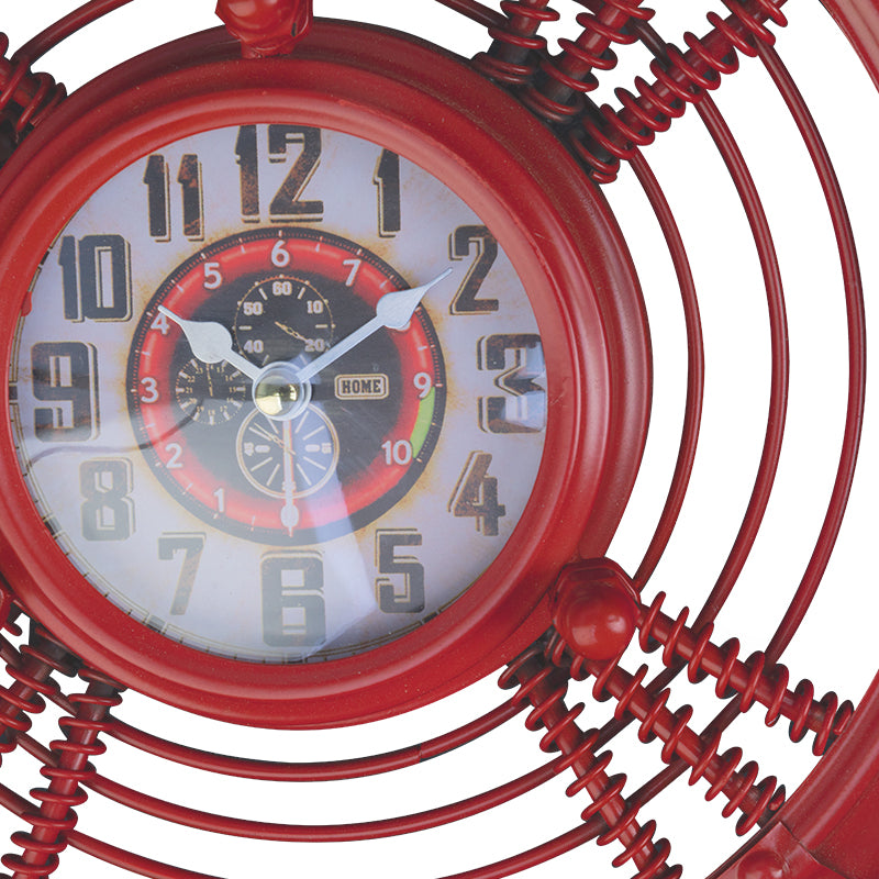 Clock decoration propeller red