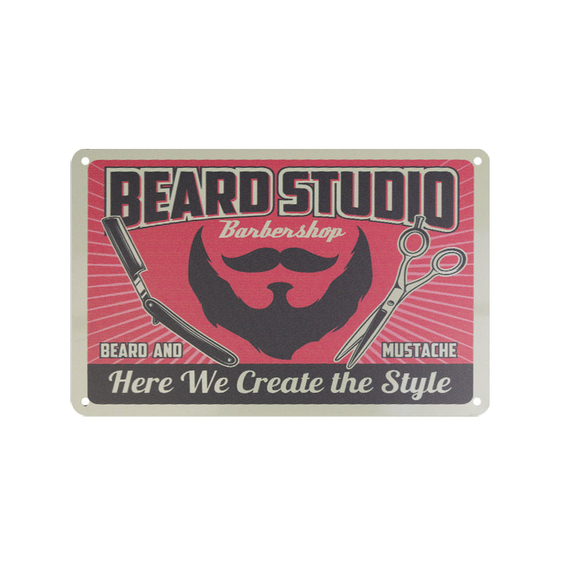 Decoration board barber b003