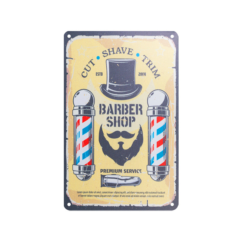 Decoration board barber b018