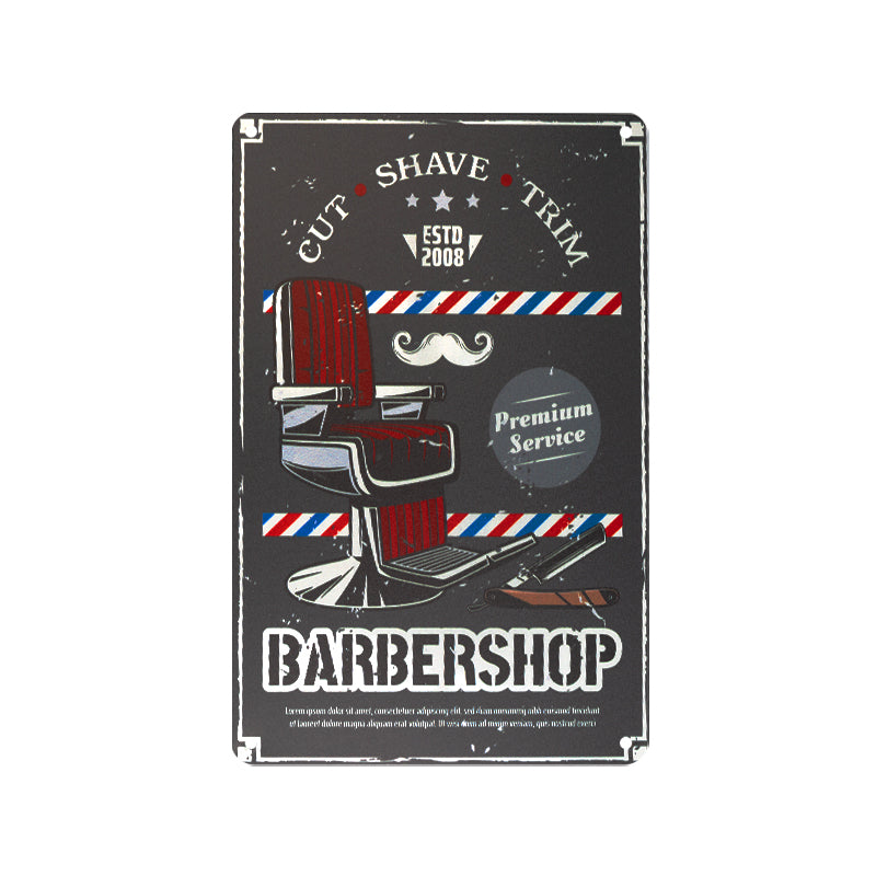 Decoration board barber b021