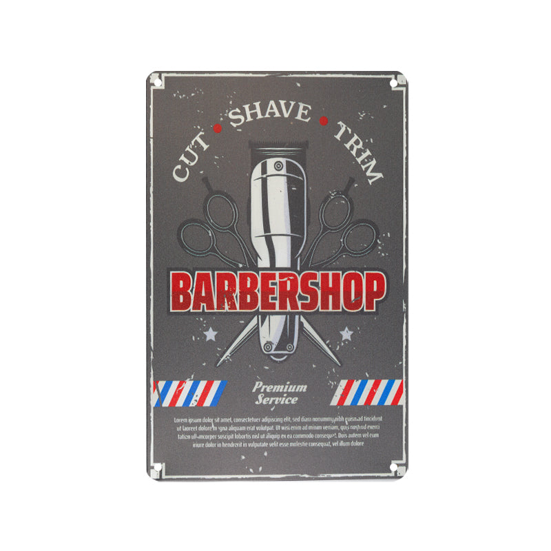 Decoration board barber b028