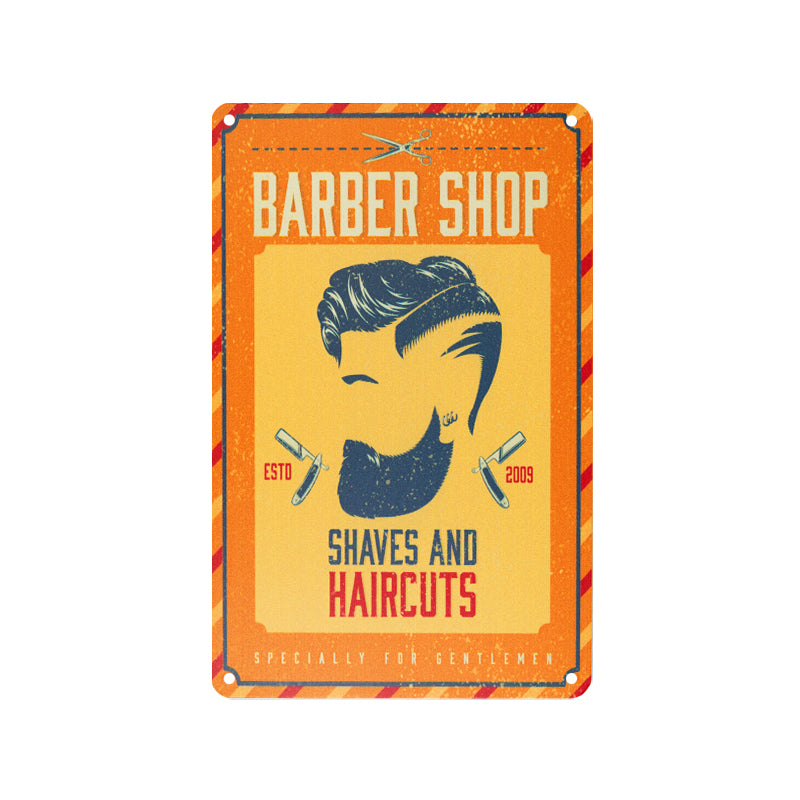 Decoration board barber b056