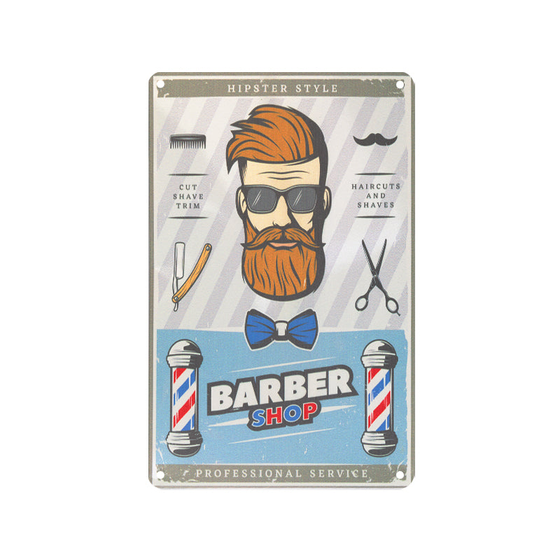 Decoration board barber b057