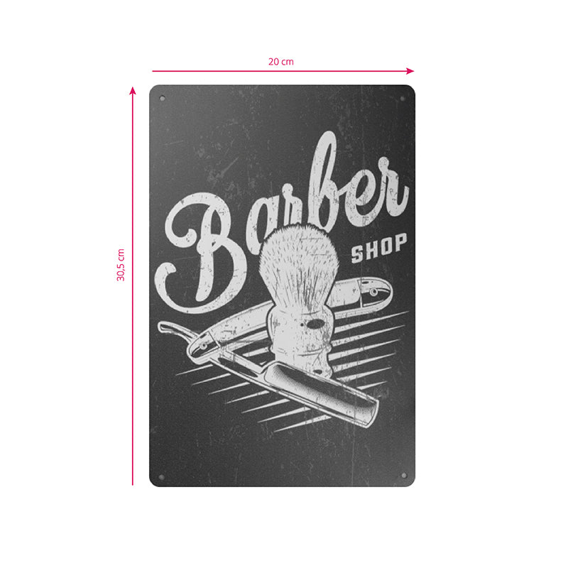 Decoration board barber b026