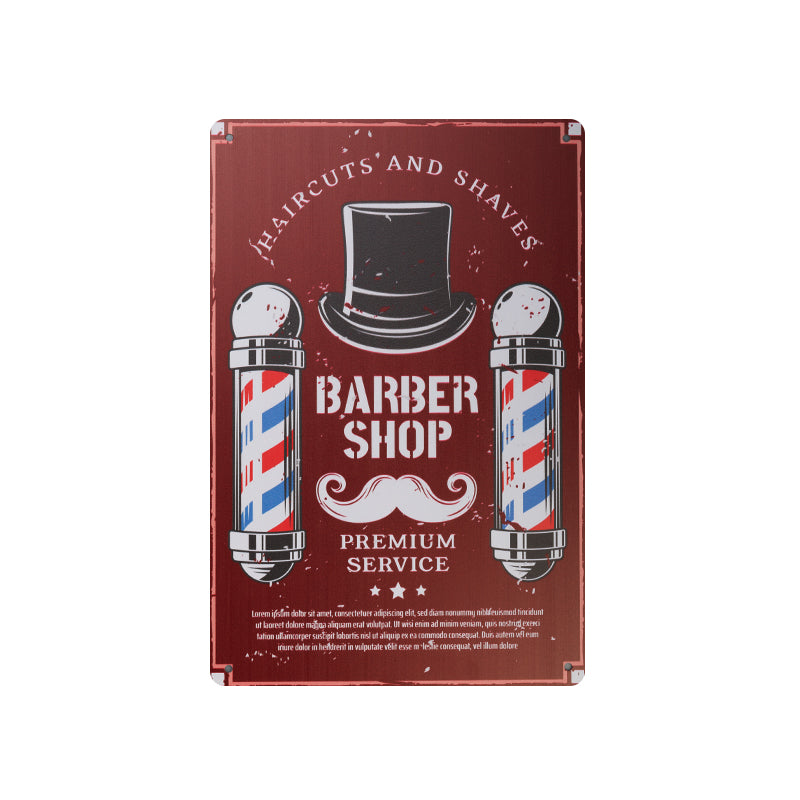 Decoration board barber b030