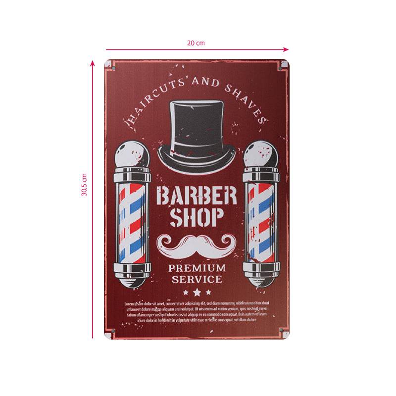 Decoration board barber b030