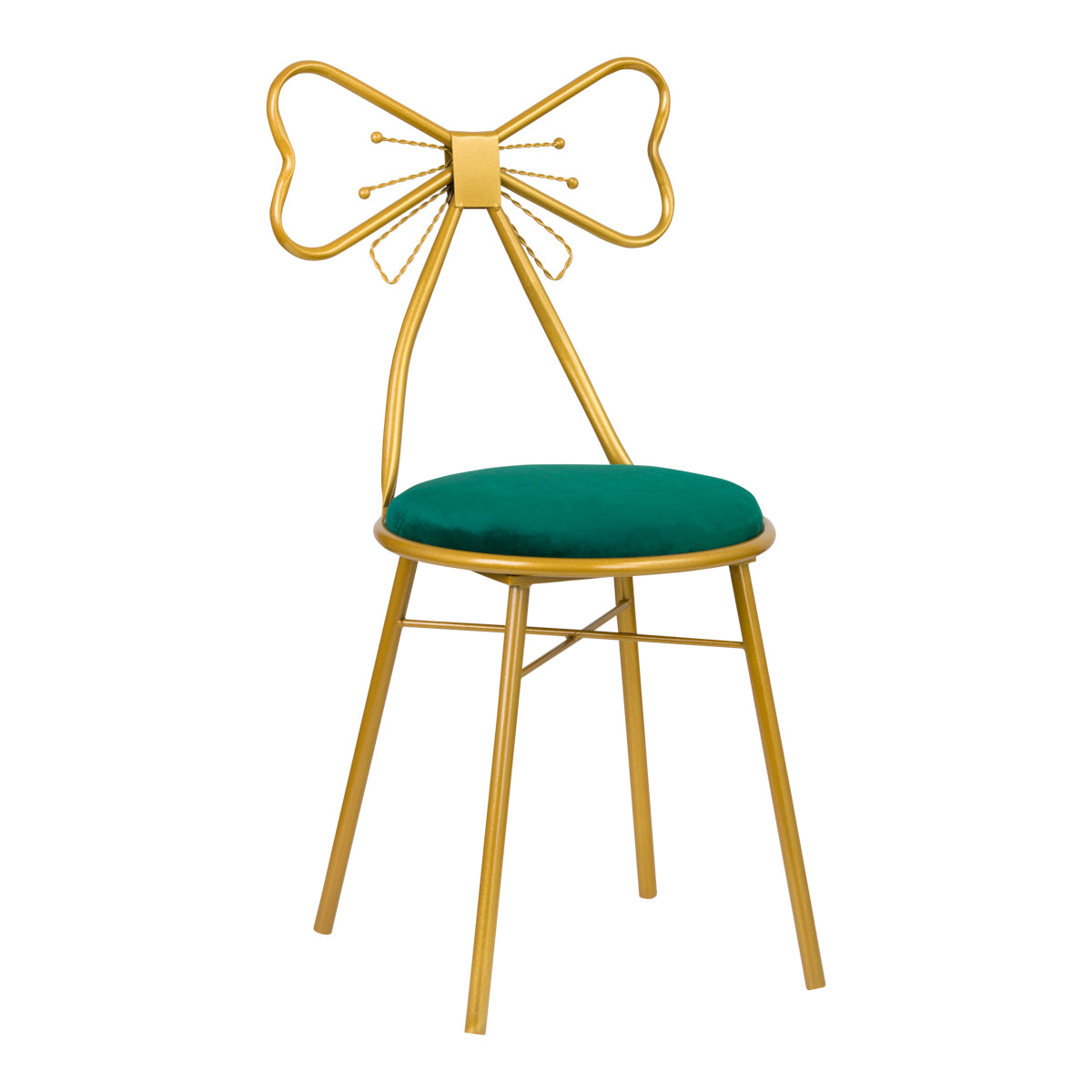 SILLA TERCIOPELO DT2 RIBBON VERDE