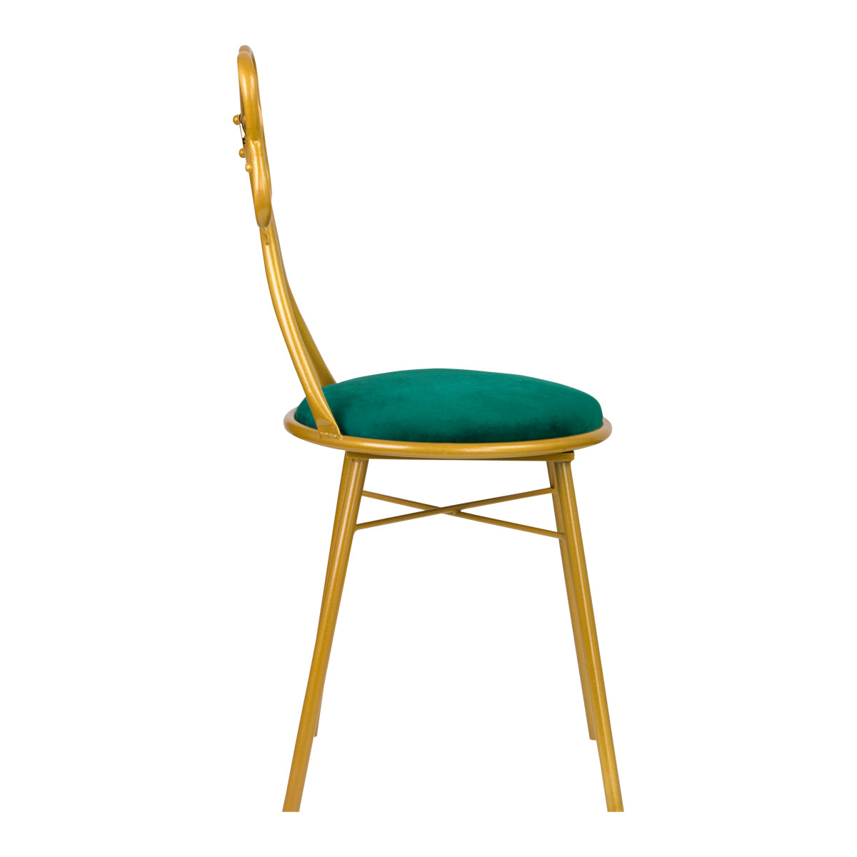 SILLA TERCIOPELO DT2 RIBBON VERDE