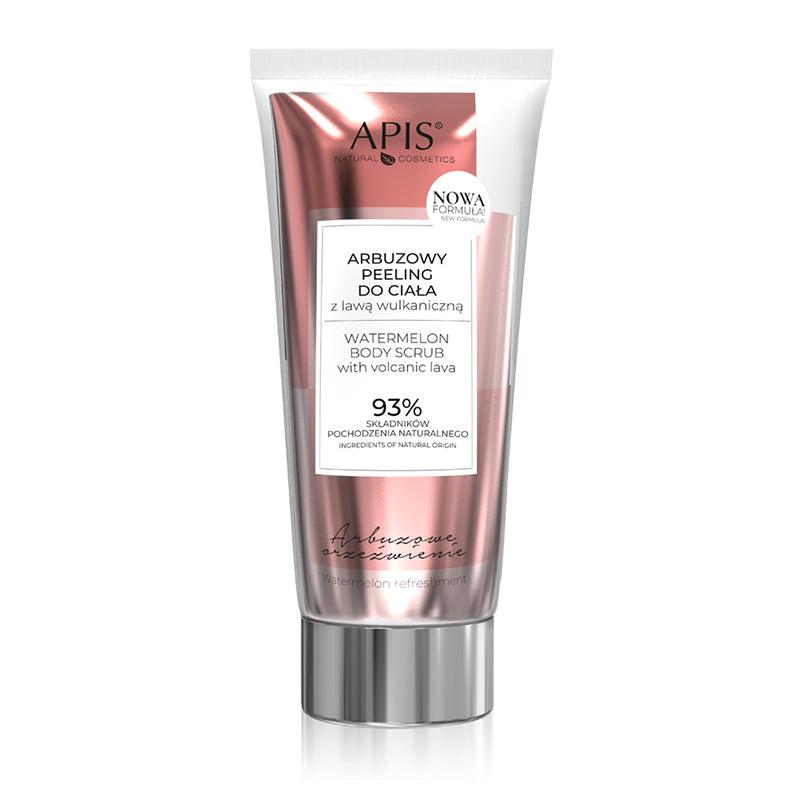 APIS WATERMELON REFRESHMENT, WATERMELON BODY SCRUBBING WITH VOLCANIC LAVA 200ML