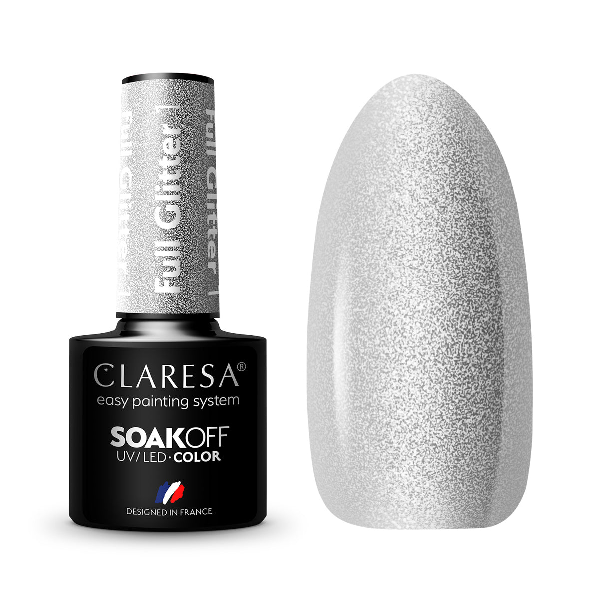 CLARESA esmalte en gel FULL GLITTER 1 -5g