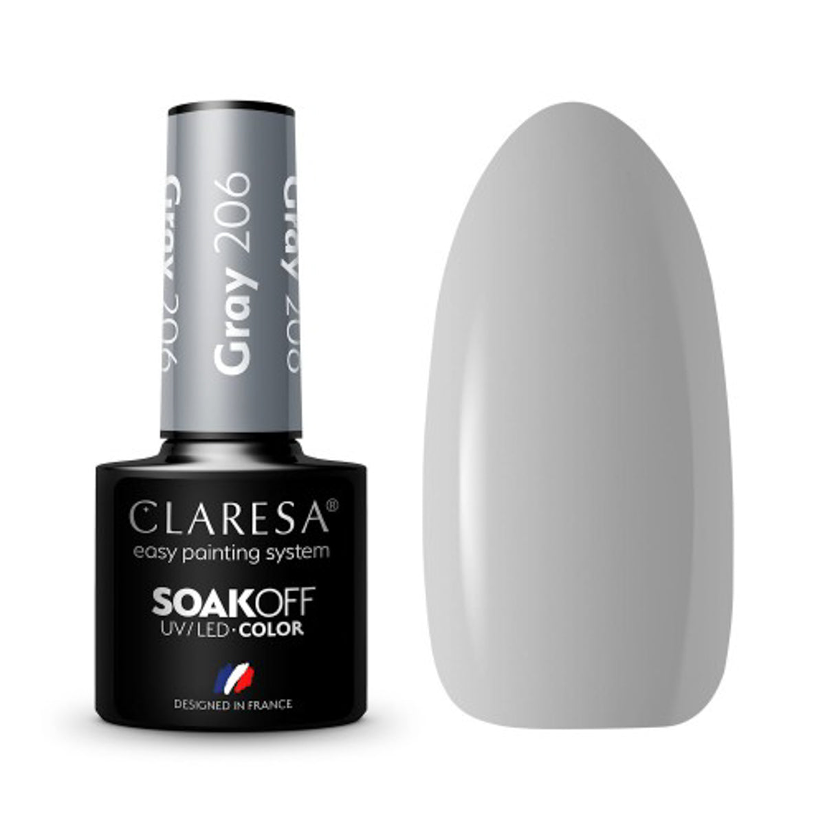 CLARESA Gel Polish GRAY 206 -5g