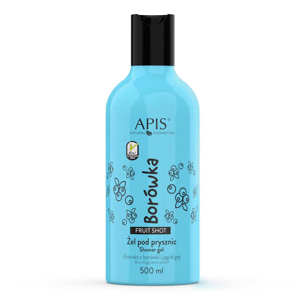 APIS Fruit Shot, gel de ducha de arándanos 500 ml