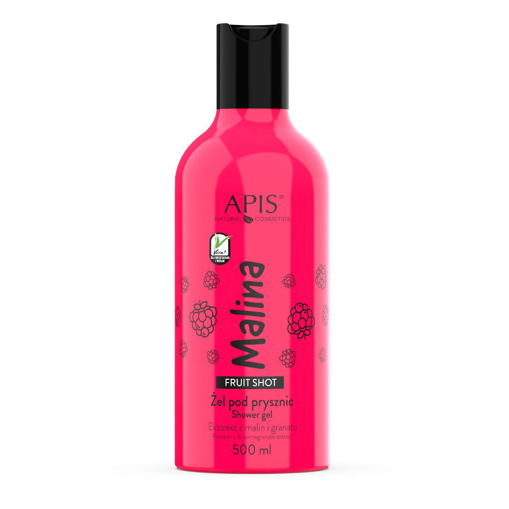 APIS Fruit Shot, gel de ducha frambuesa 500 ml