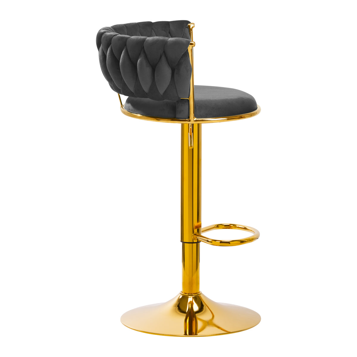 4Rico cosmetic stool QS-B313a velvet gray 