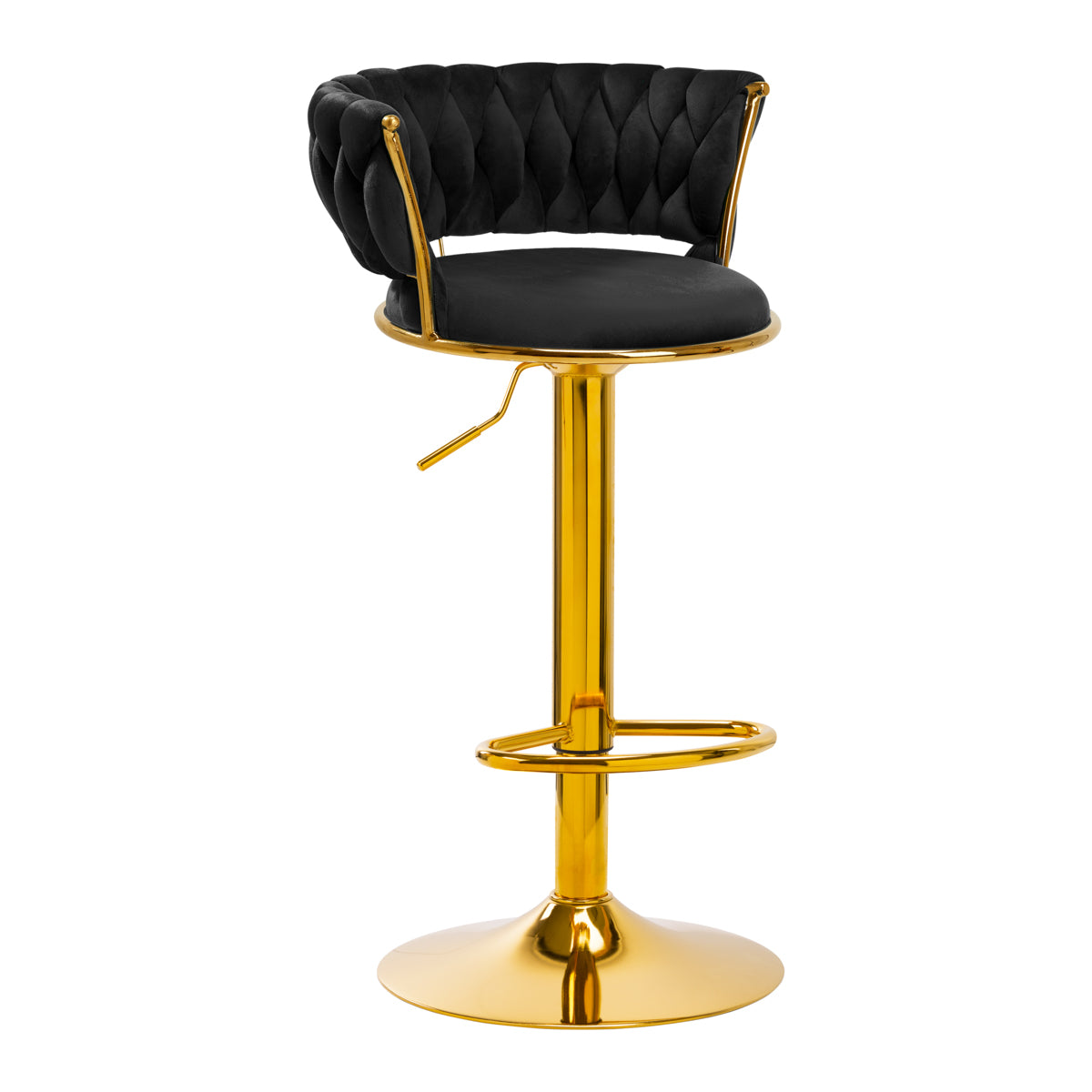 4Rico bar stool QS-B313a velvet black 