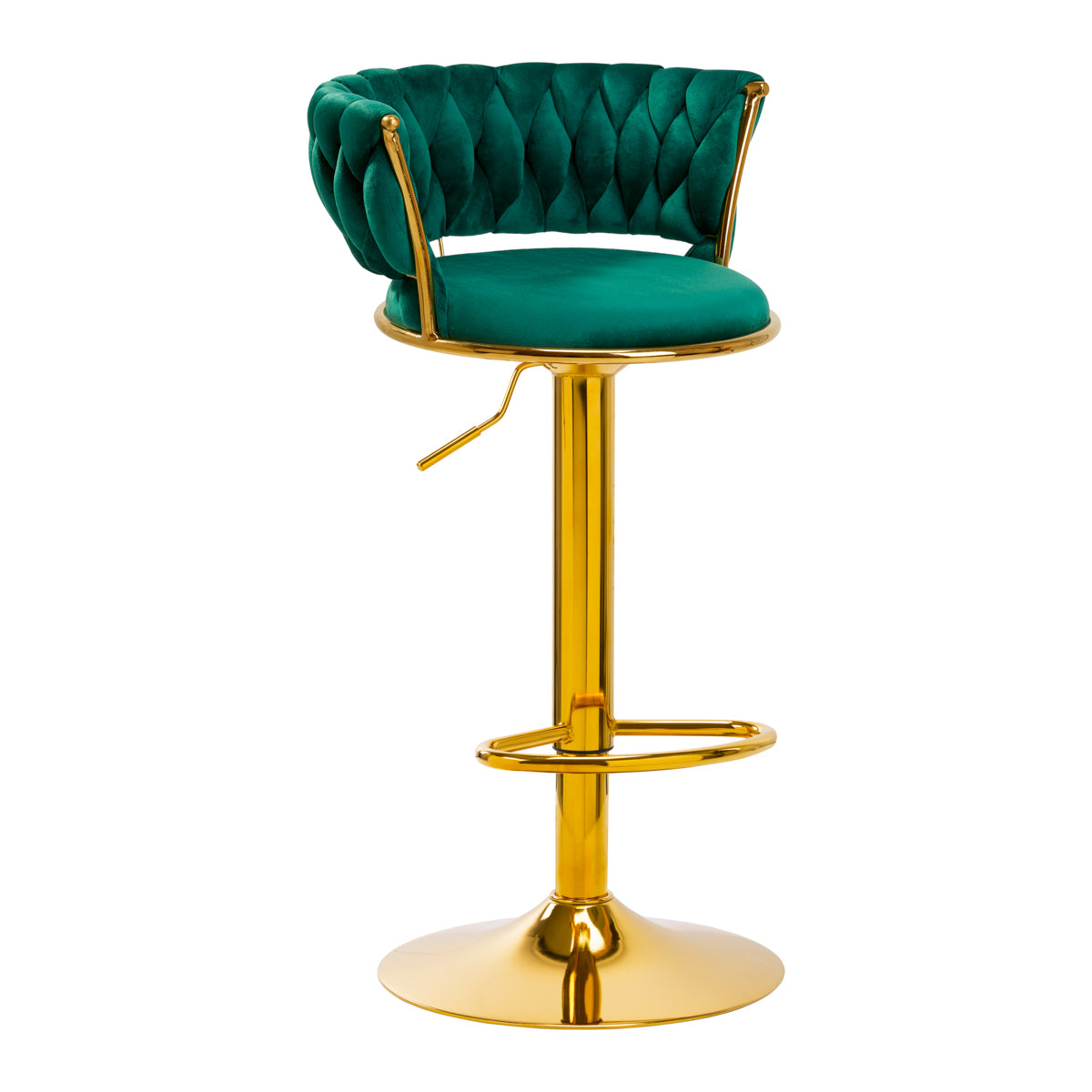 4Rico bar stool QS-B313a velvet green 
