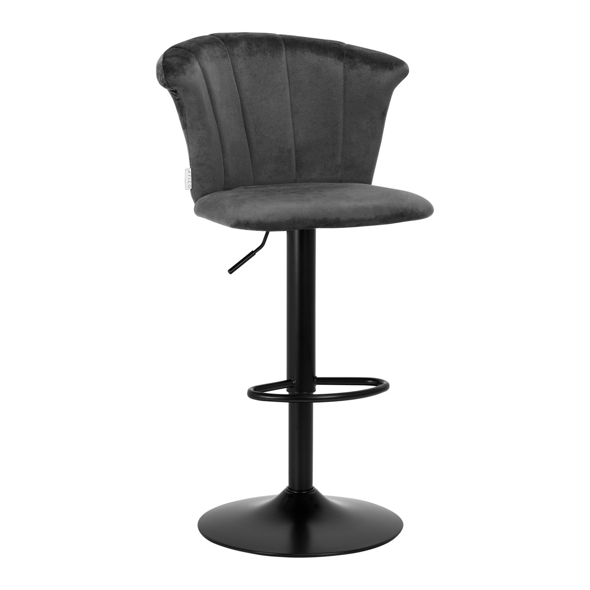 4Rico bar stool QS-B801 velvet gray 