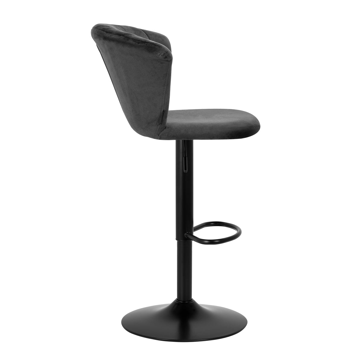 4Rico bar stool QS-B801 velvet gray 
