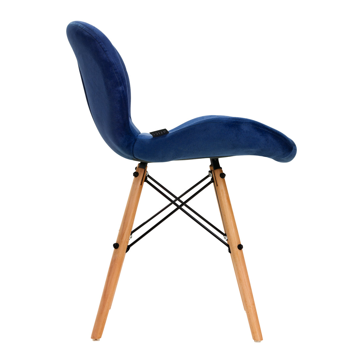 4Rico cosmetic chair QS-186 velvet navy blue 