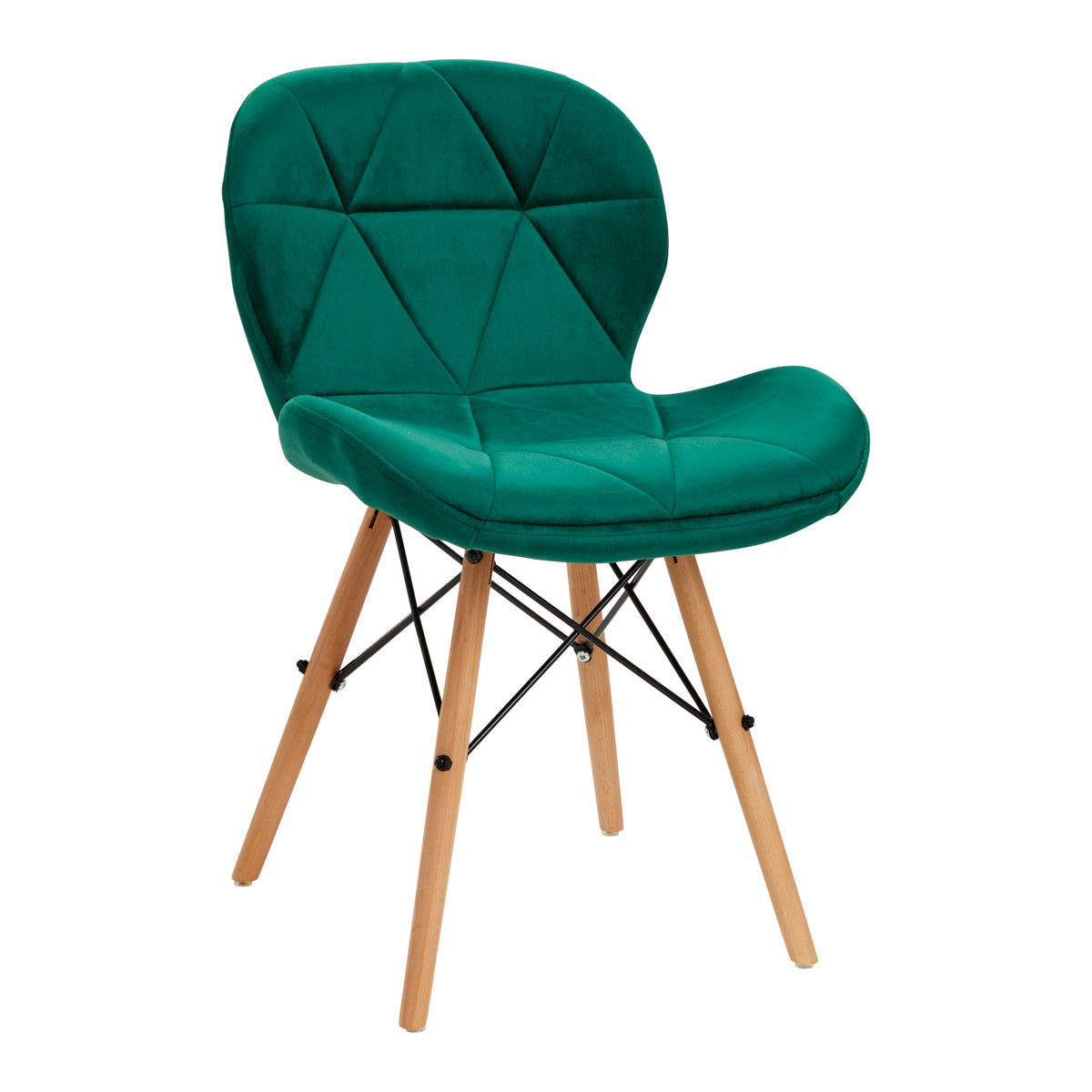 4Rico cosmetic chair QS-186 velvet green 