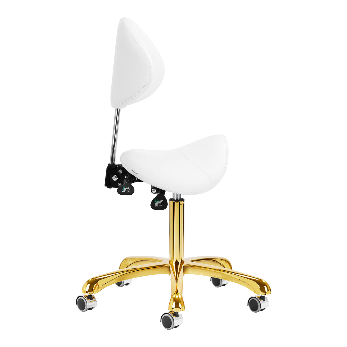 Cosmetic stool 1004 gold Giovanni white 