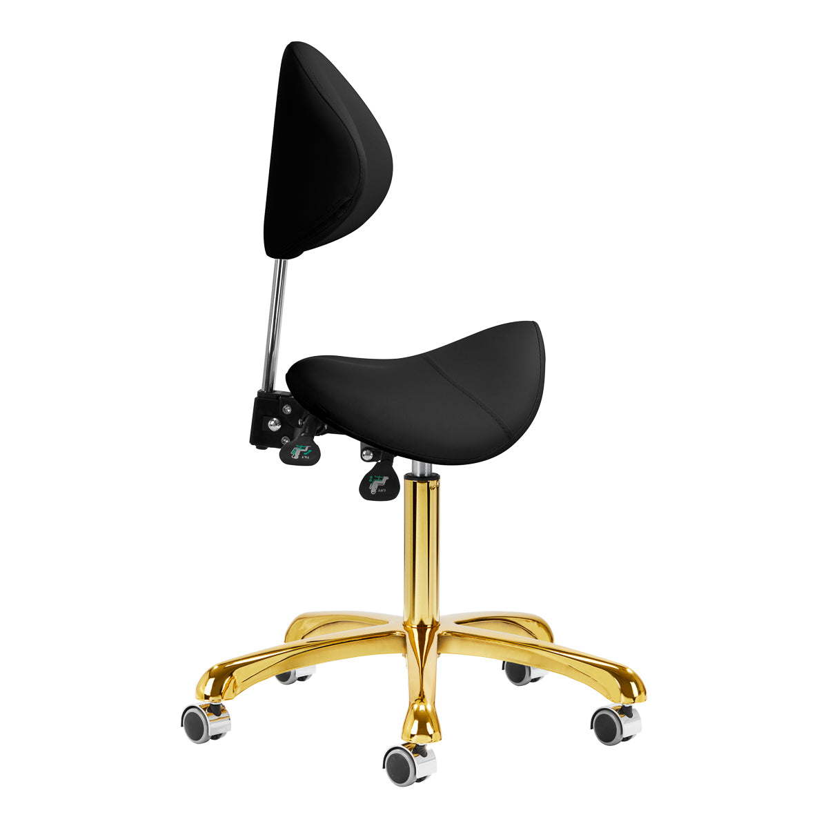 Cosmetic stool 1004 gold Giovanni black 