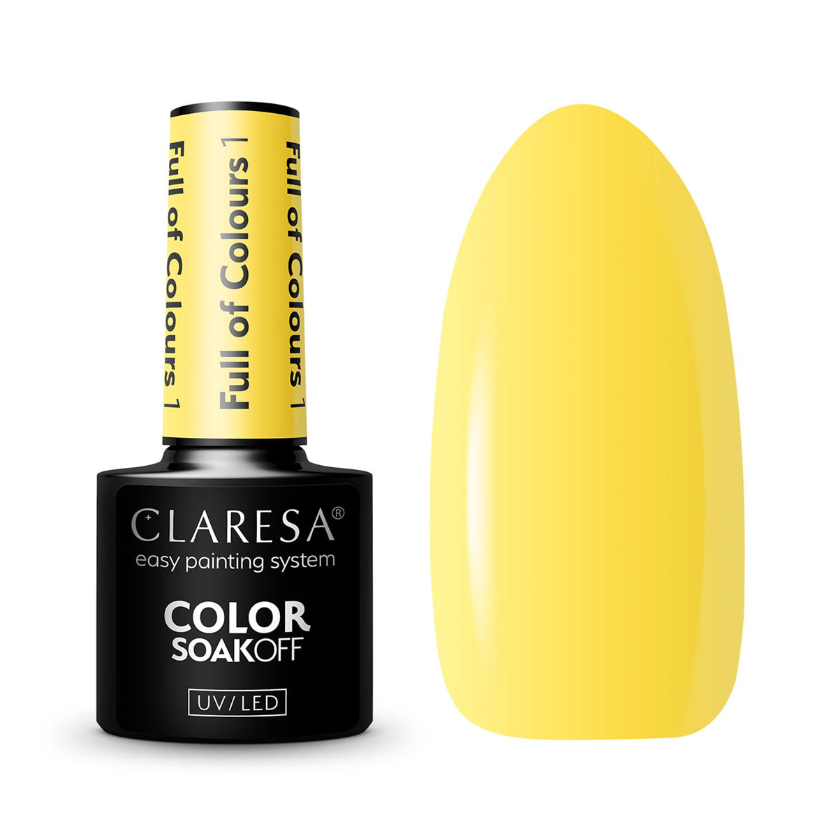 CLARESA barniz híbrido lleno de colores 1 -5g