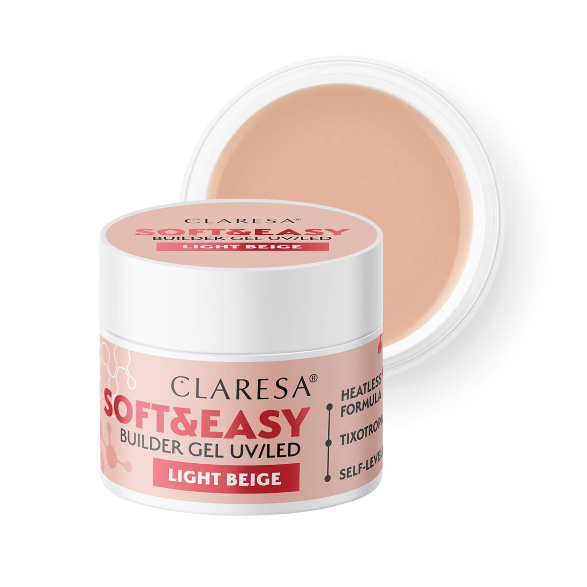 Claresa Aufbaugel Soft&Easy Gel Hellbeige 90g