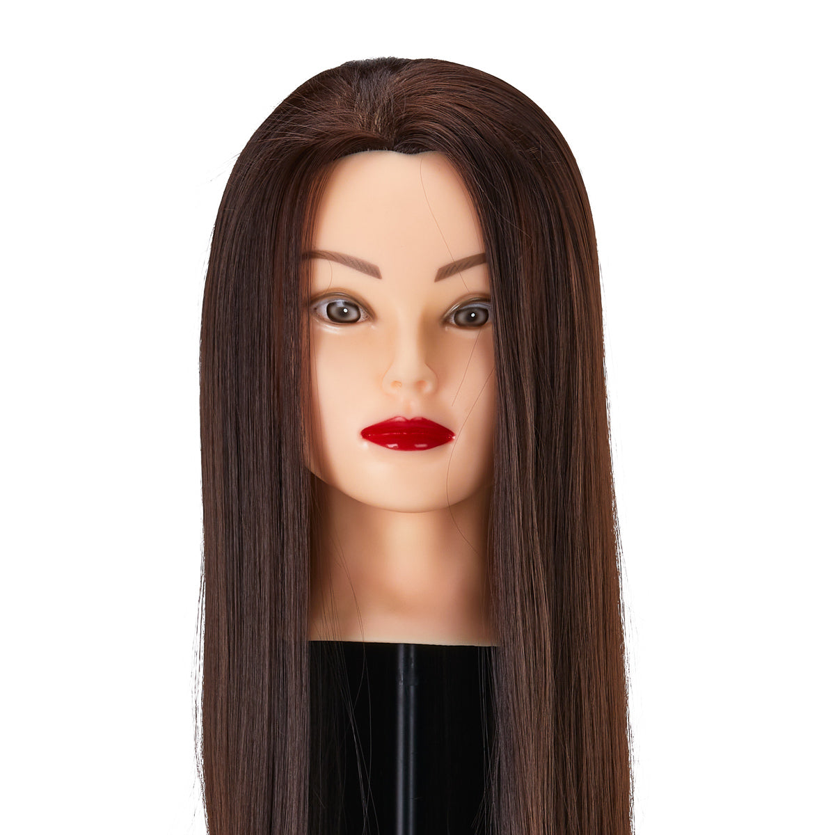 Gabbiano WZ2 Hairdressing Training Head with Synthetic Hair, Color 4#, Length 24" 