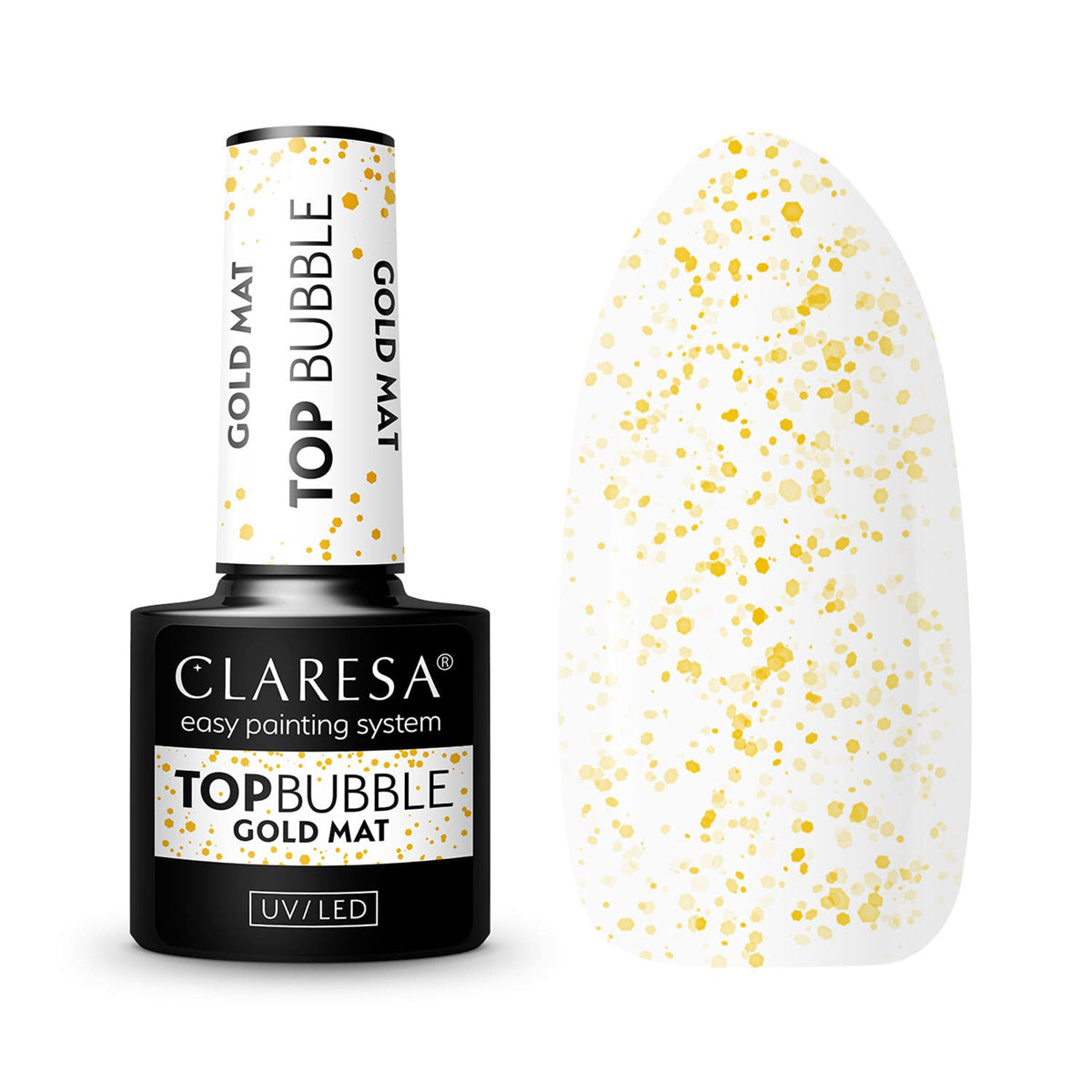 Claresa Top Bubble Gold Matt Ohne Wischtuch 5g